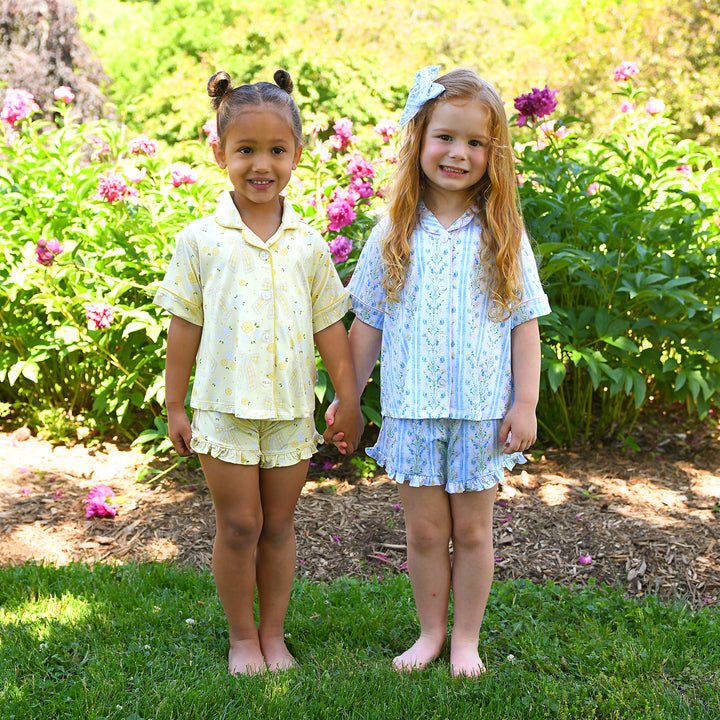 Nora RUFFLE LOUNGE SHORT SET - Gigi and Max