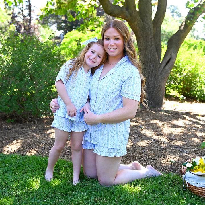 Nora RUFFLE LOUNGE SHORT SET - Gigi and Max