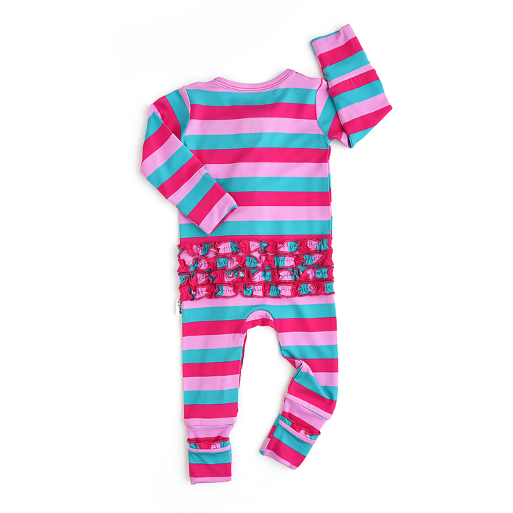 Maddie Stripe RUFFLE ZIP - Gigi and Max