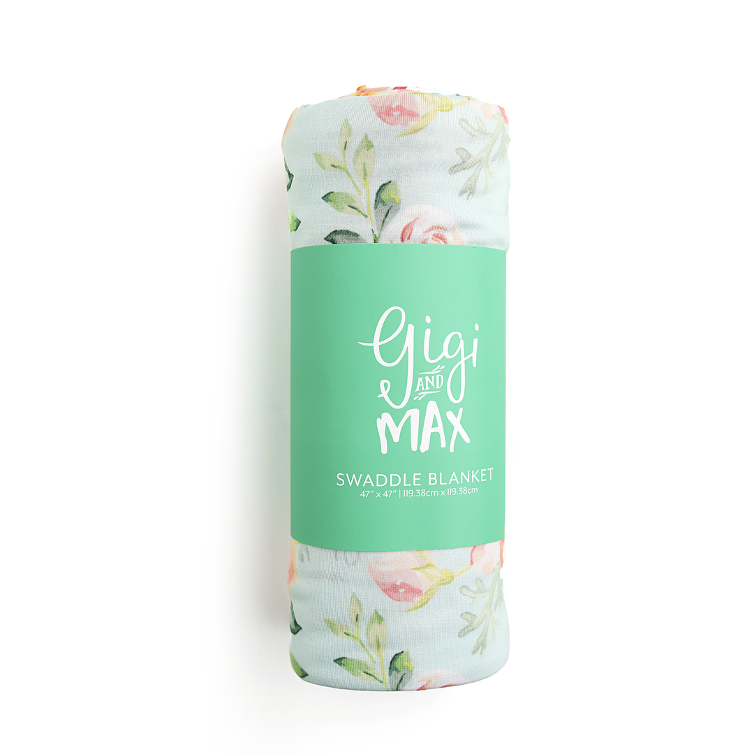 Mae Floral SWADDLE - Gigi and Max