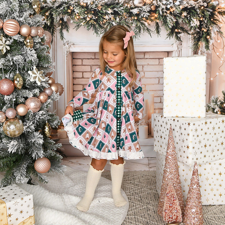 Pearl BUTTON DRESS - Gigi and Max