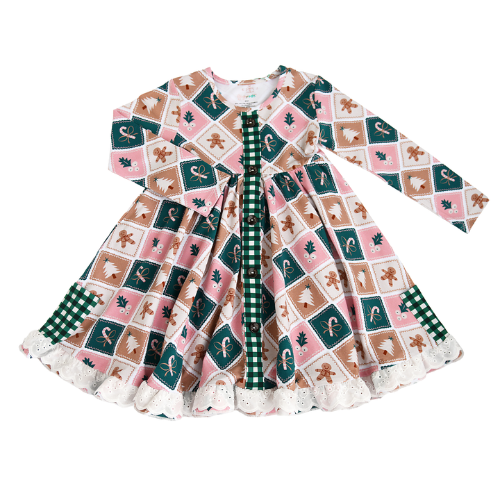 Pearl BUTTON DRESS - Gigi and Max