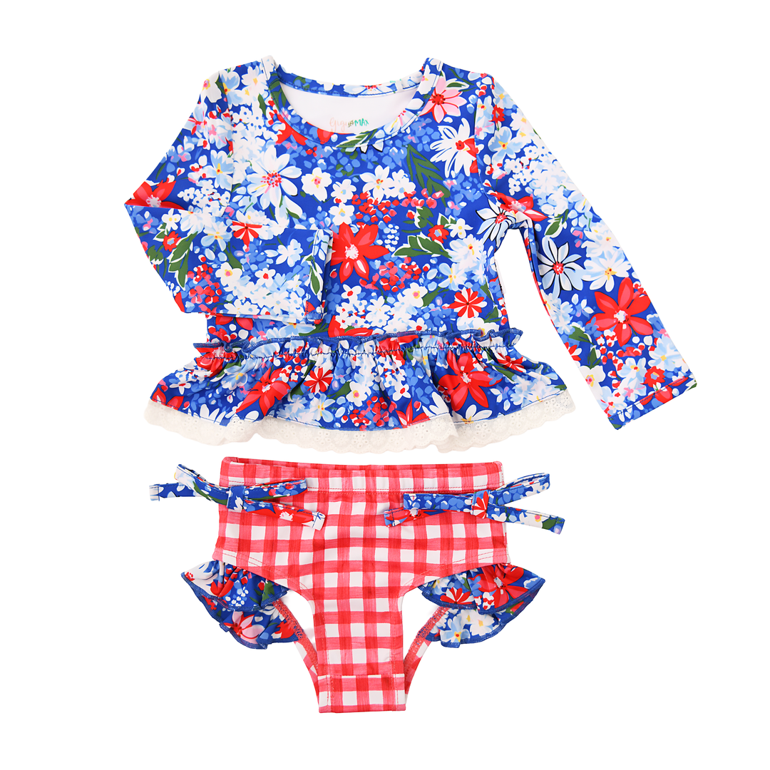 Presley RASH GUARD TWO PIECE SWIM SET - Gigi and Max