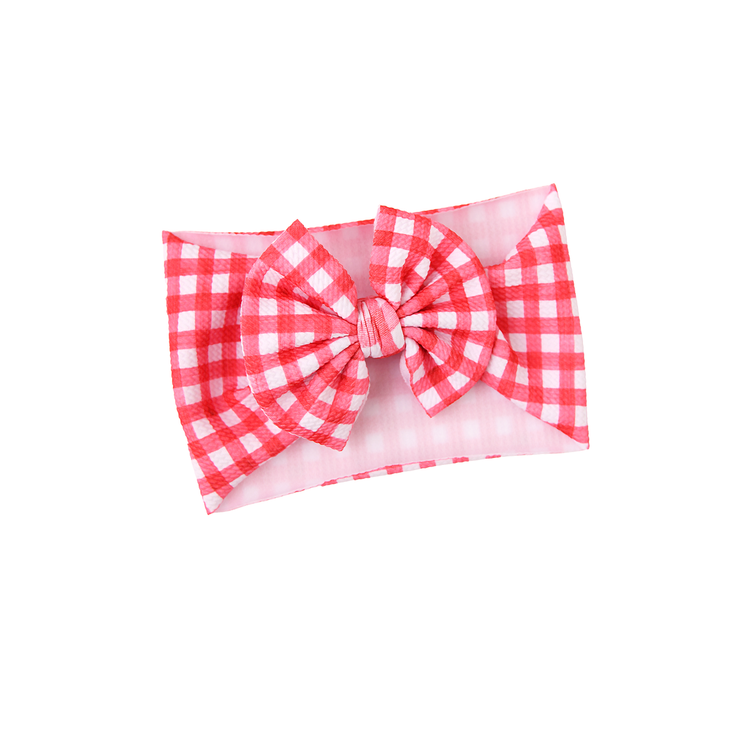 Red Gingham HEADWRAP - Gigi and Max