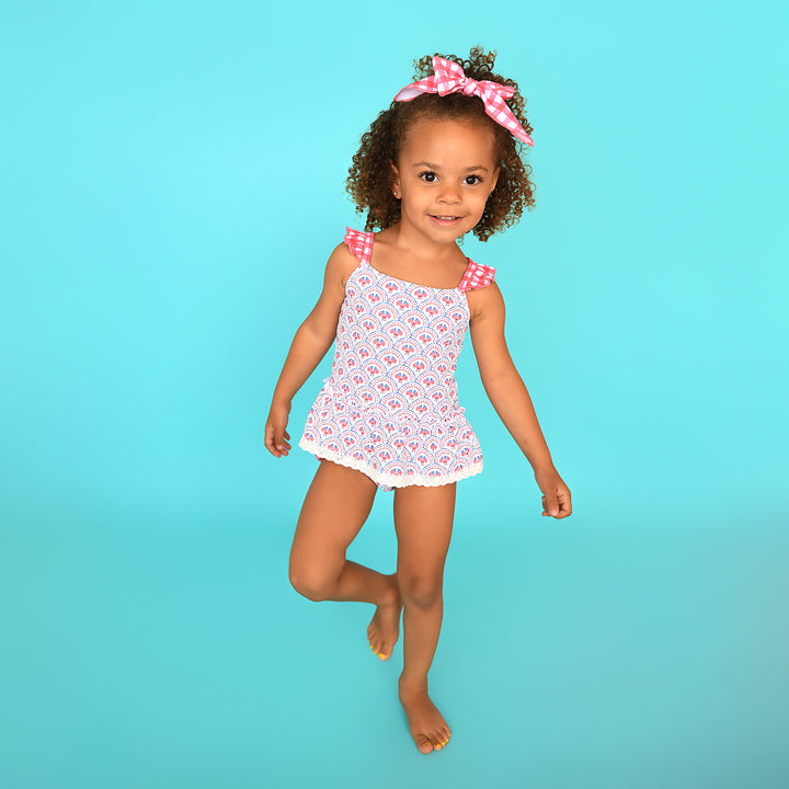 Red Gingham CLIP BOW - Gigi and Max