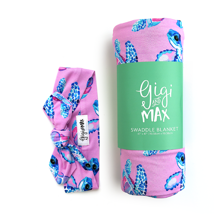 Waverly Sea Turtles SWADDLE - Gigi and Max