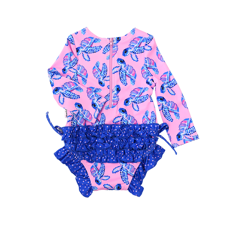 Waverly LONG SLEEVE RASH GUARD SWIMSUIT - Gigi and Max