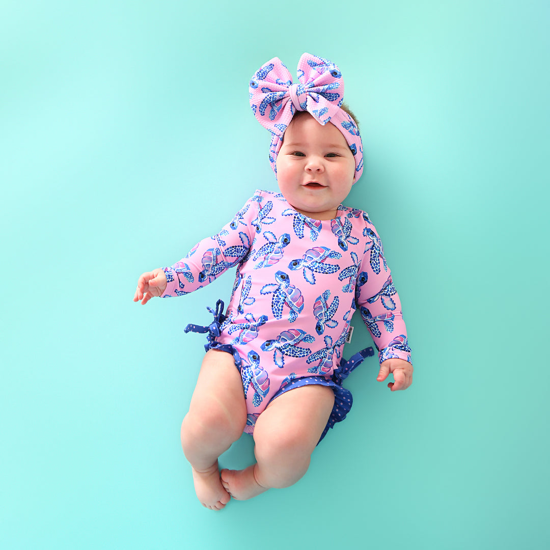 Waverly LONG SLEEVE RASH GUARD SWIMSUIT - Gigi and Max