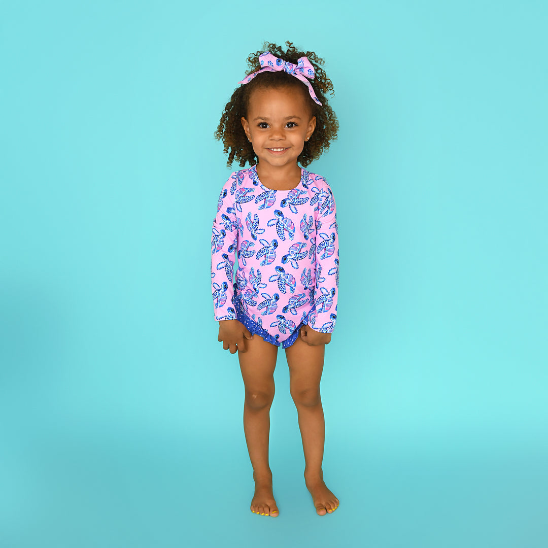 Waverly LONG SLEEVE RASH GUARD SWIMSUIT - Gigi and Max