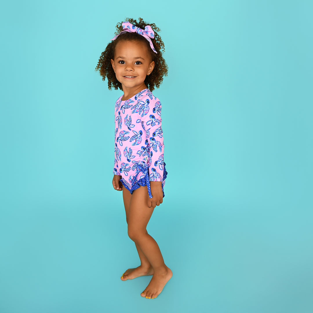 Waverly LONG SLEEVE RASH GUARD SWIMSUIT - Gigi and Max