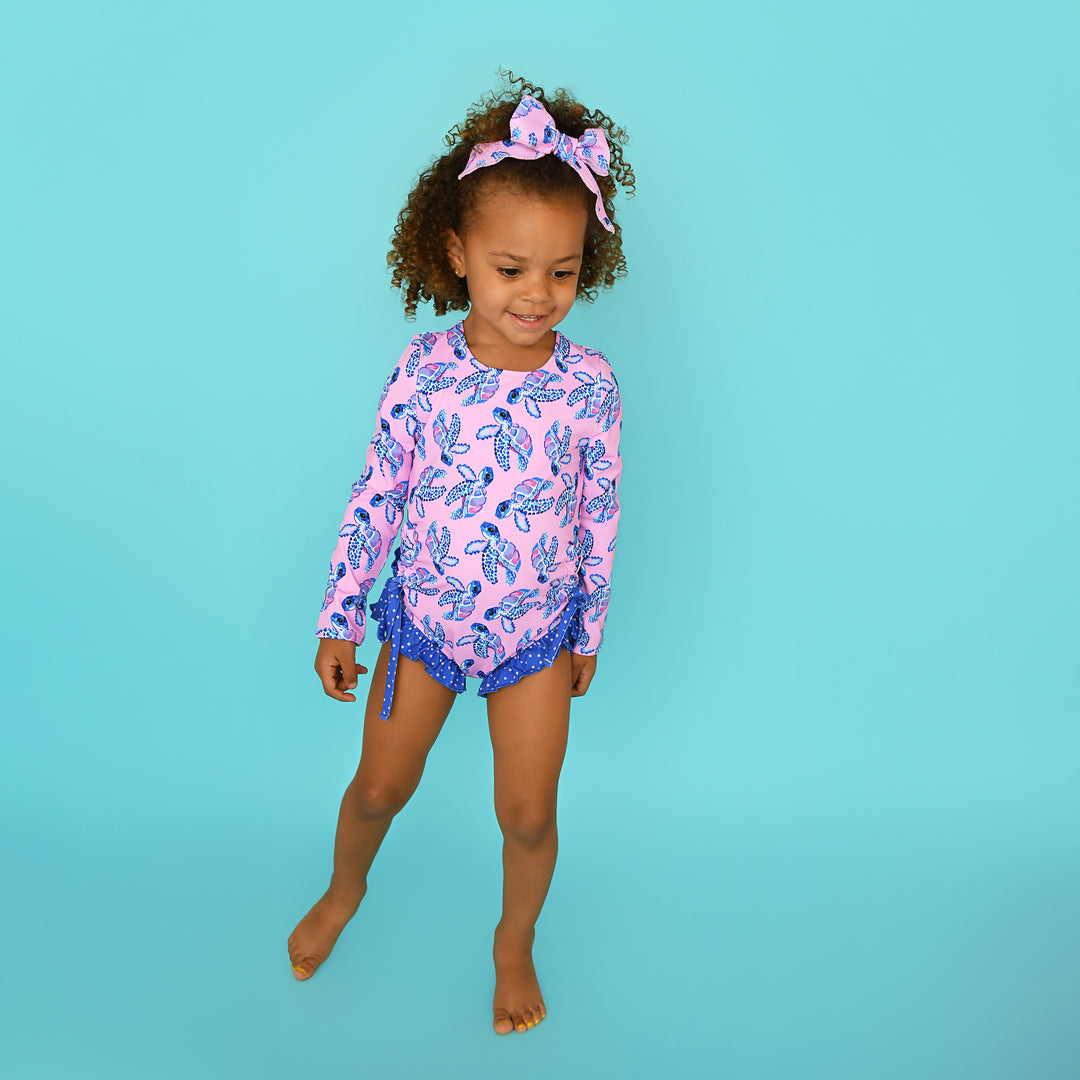 Waverly LONG SLEEVE RASH GUARD SWIMSUIT - Gigi and Max