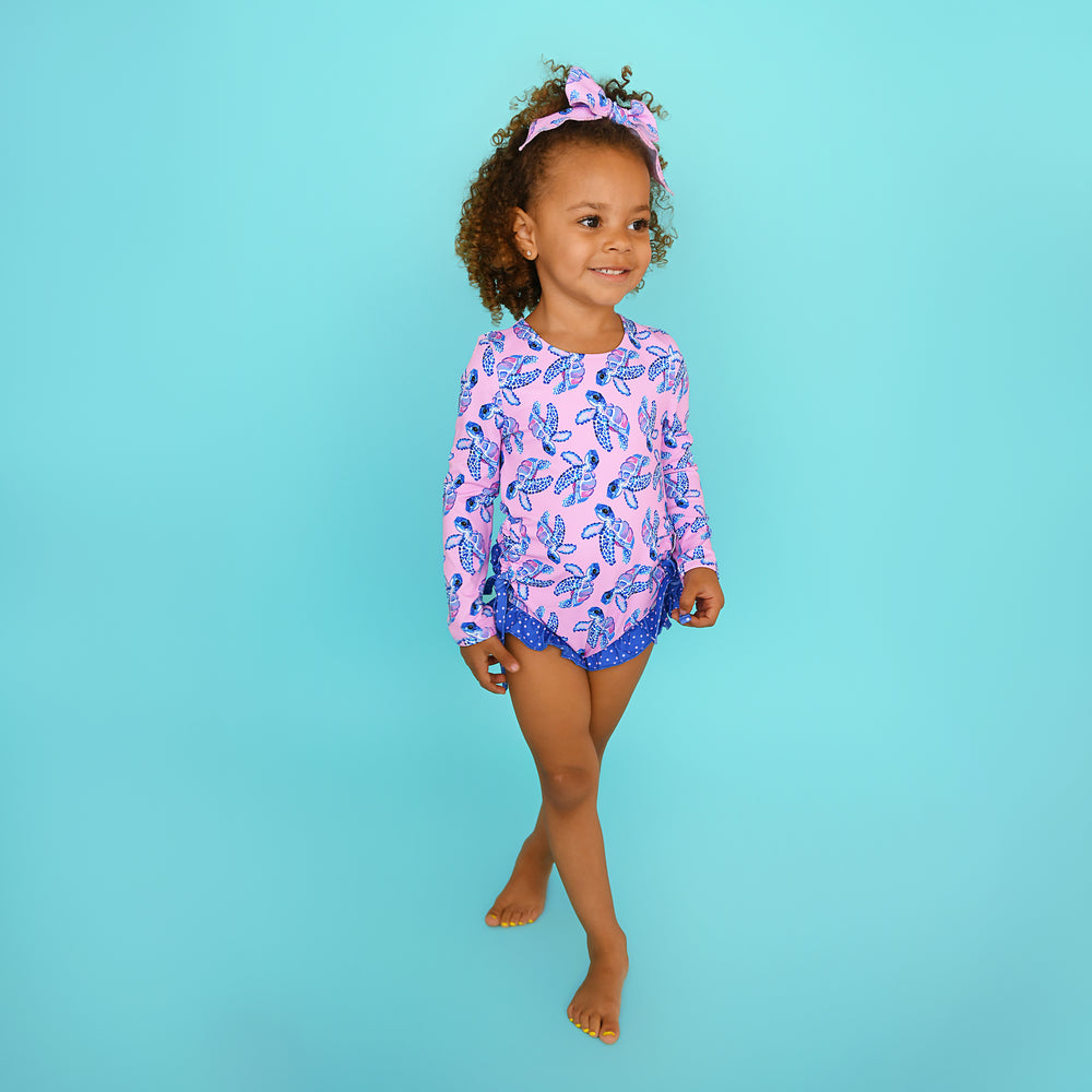 Waverly LONG SLEEVE RASH GUARD SWIMSUIT - Gigi and Max