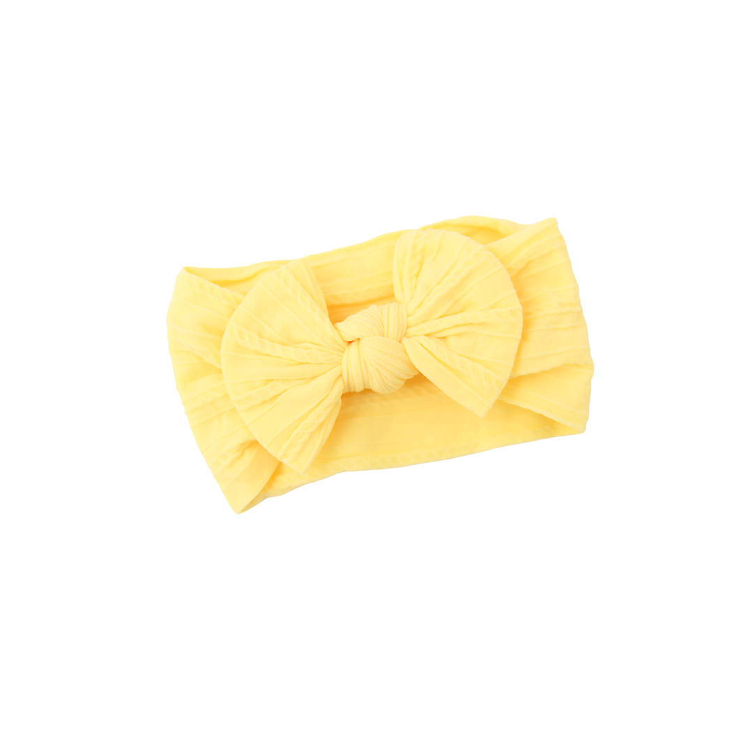 Yellow SOFT NYLON ELASTIC HEADBAND - Gigi and Max
