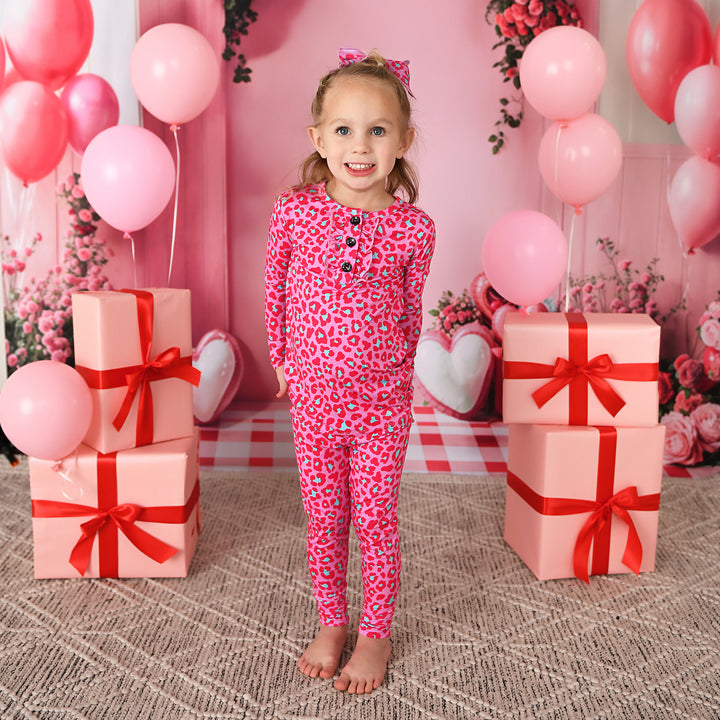 Zuri Leopard RUFFLE TWO PIECE