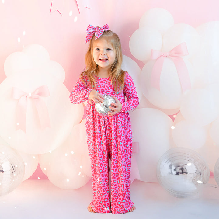 Zuri Leopard WIDE LEG ROMPER