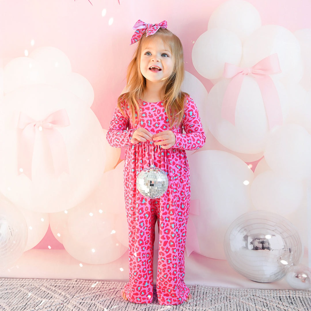 Zuri Leopard WIDE LEG ROMPER