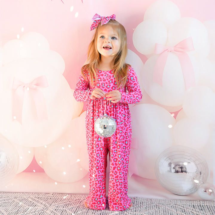 Zuri Leopard WIDE LEG ROMPER