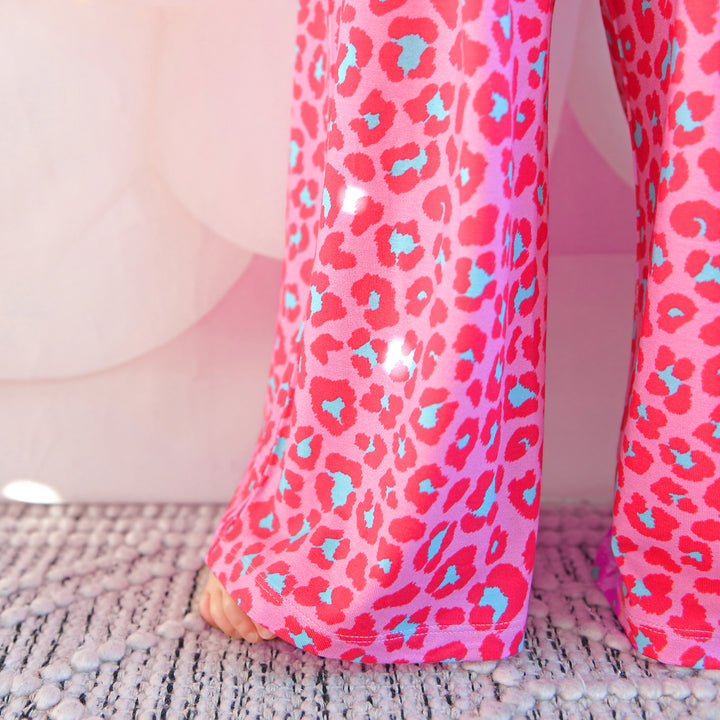 Zuri Leopard WIDE LEG ROMPER