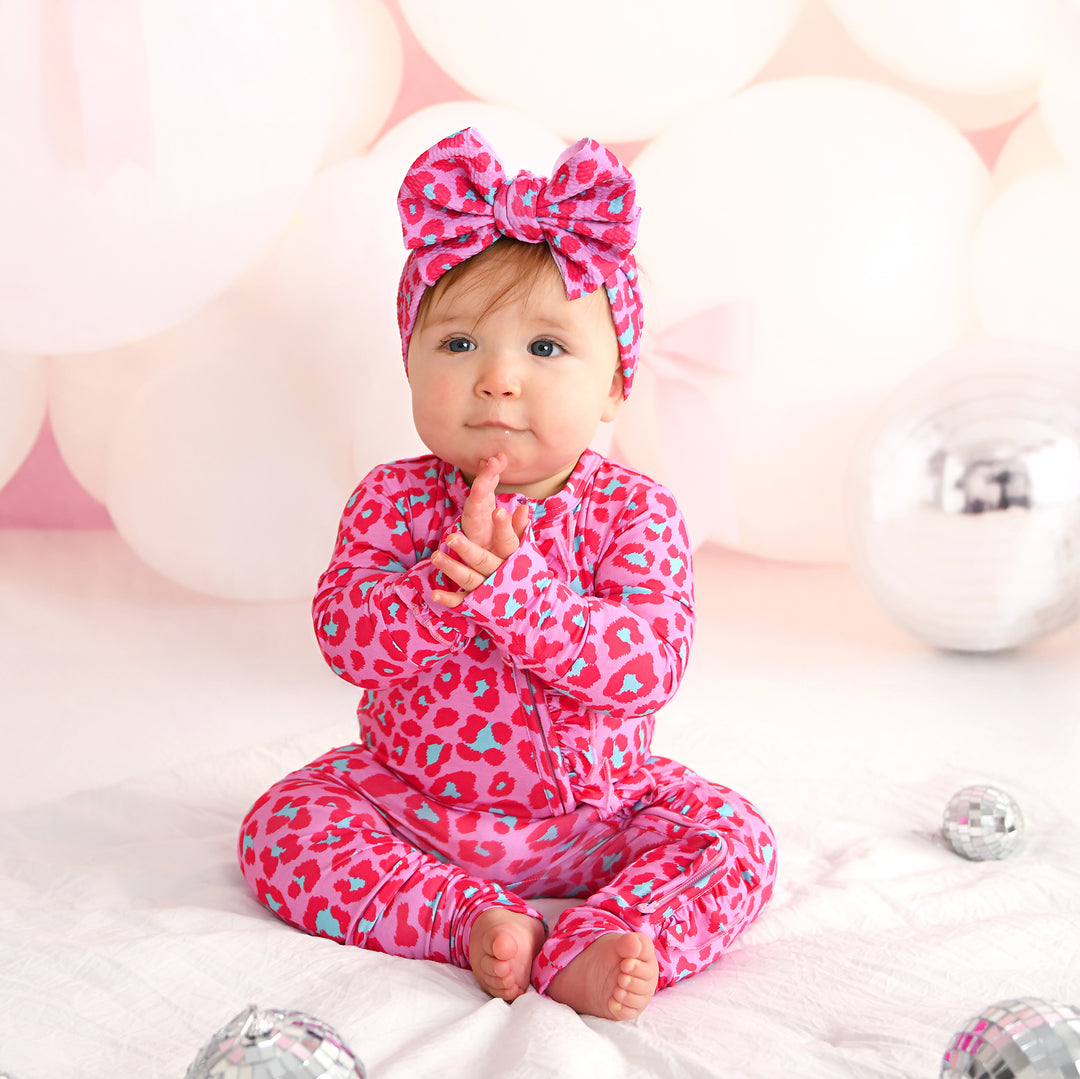 Zuri Leopard RUFFLE ZIP