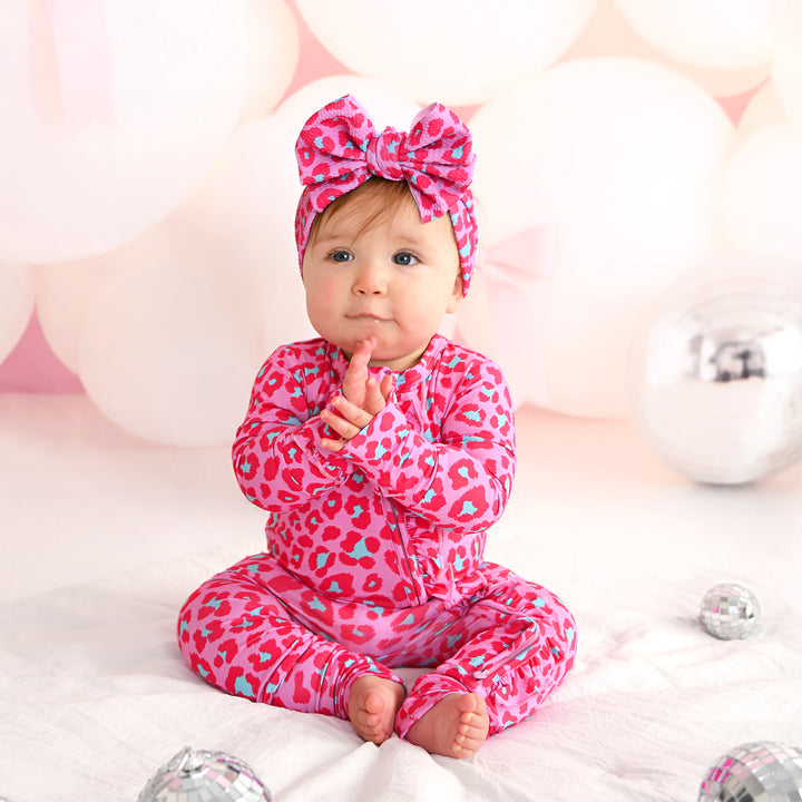 Zuri Leopard RUFFLE ZIP