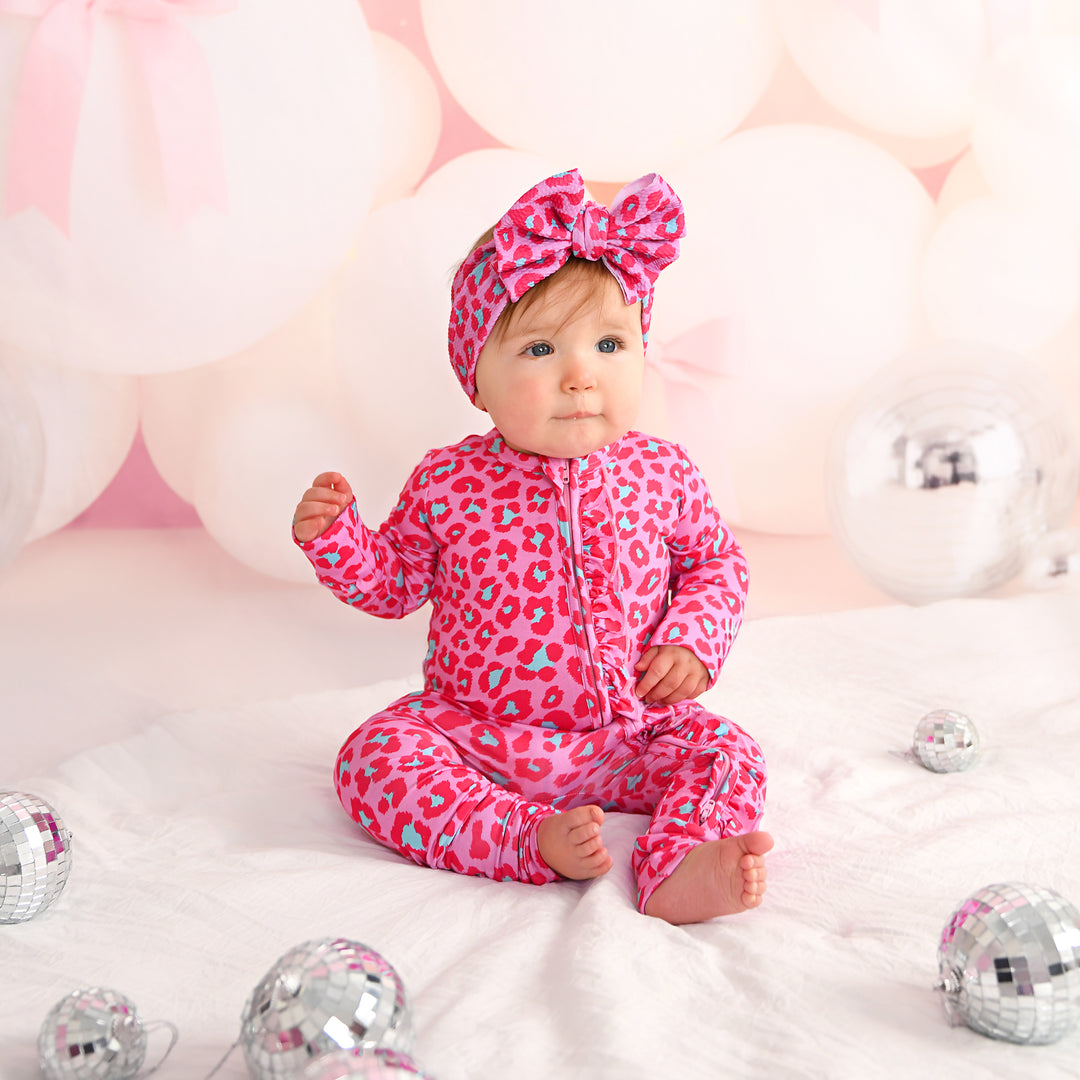 Zuri Leopard RUFFLE ZIP