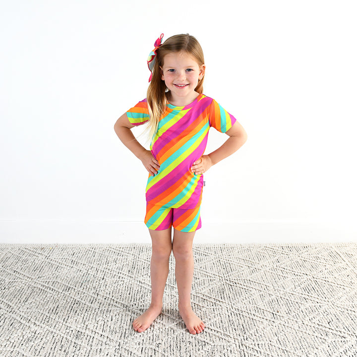 Amanda Stripe CLIP BOW - Gigi and Max