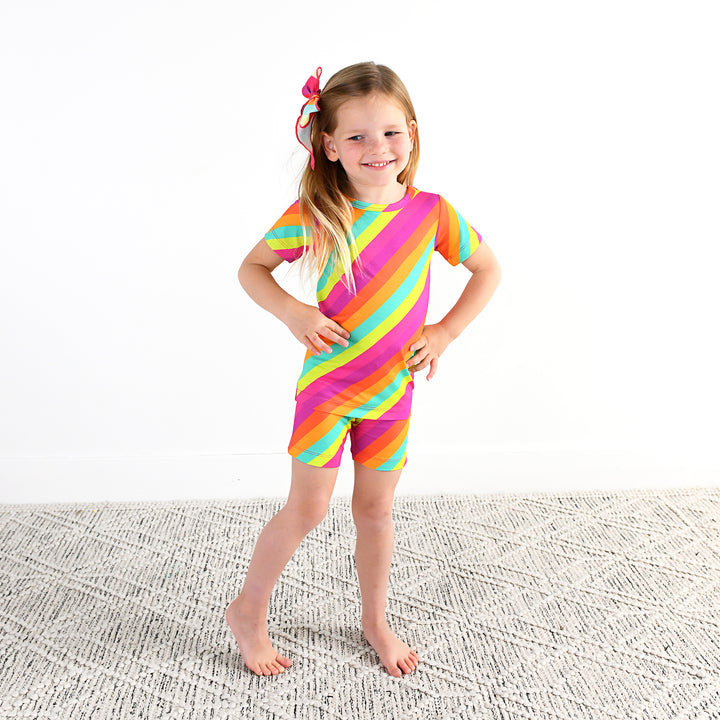Amanda Stripe CLIP BOW - Gigi and Max