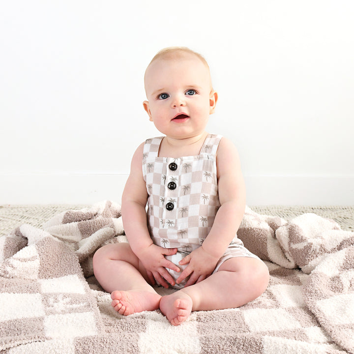 Beau Palm Tree PLUSH BLANKET - Gigi and Max