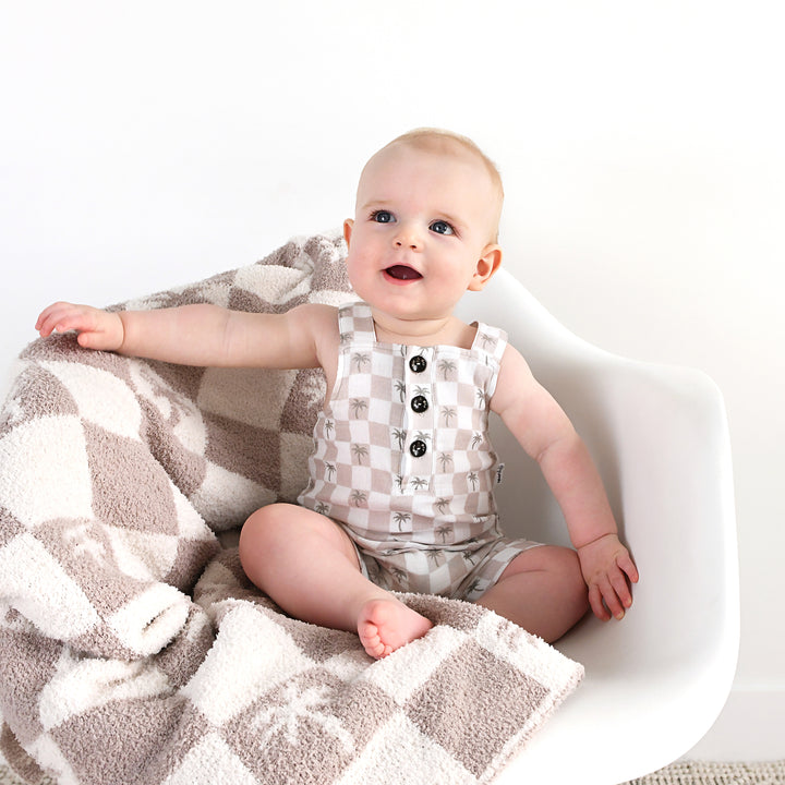 Beau Palm Tree PLUSH BLANKET - Gigi and Max