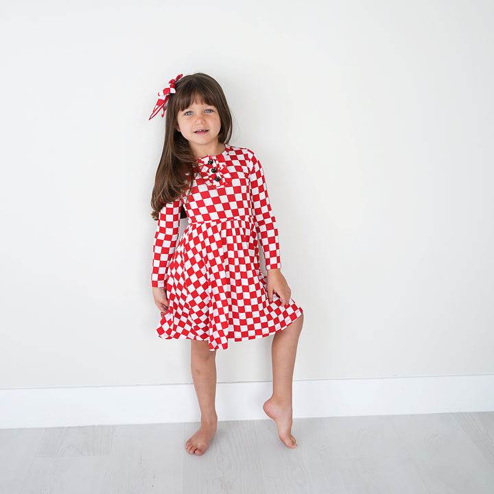 Beck Red Checks TUTU DRESS - Gigi and Max