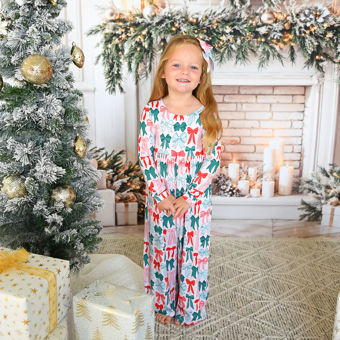 Belle Bows WIDE LEG ROMPER - Gigi and Max
