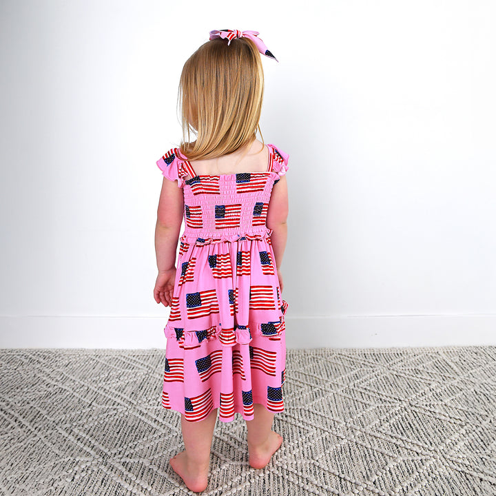 Betty Pink Flag CLIP BOW - Gigi and Max