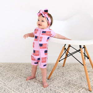 Betty Pink Flag HEADWRAP - Gigi and Max