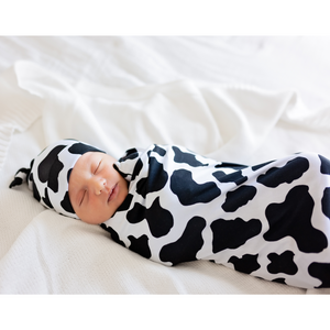 Boone Cow Newborn KNOT HAT - Gigi and Max