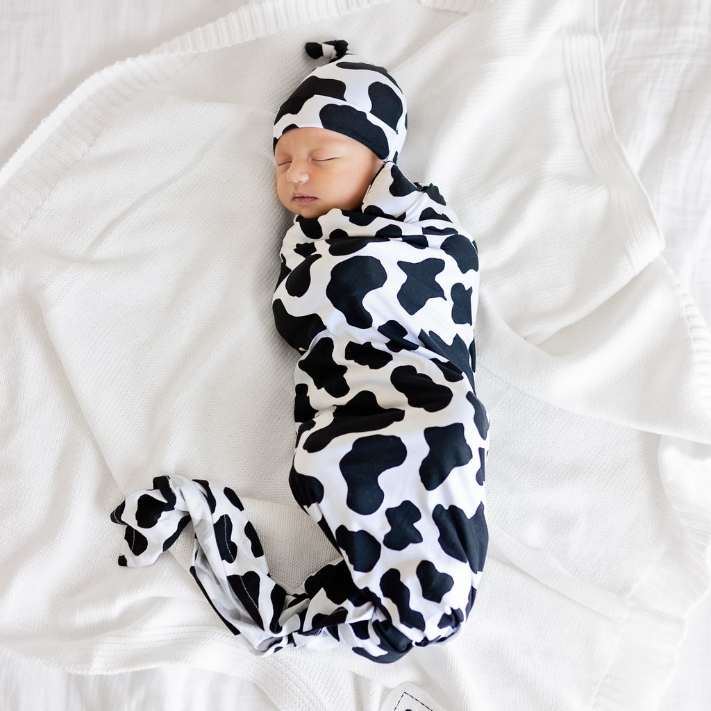 Boone Cow Newborn KNOT HAT - Gigi and Max
