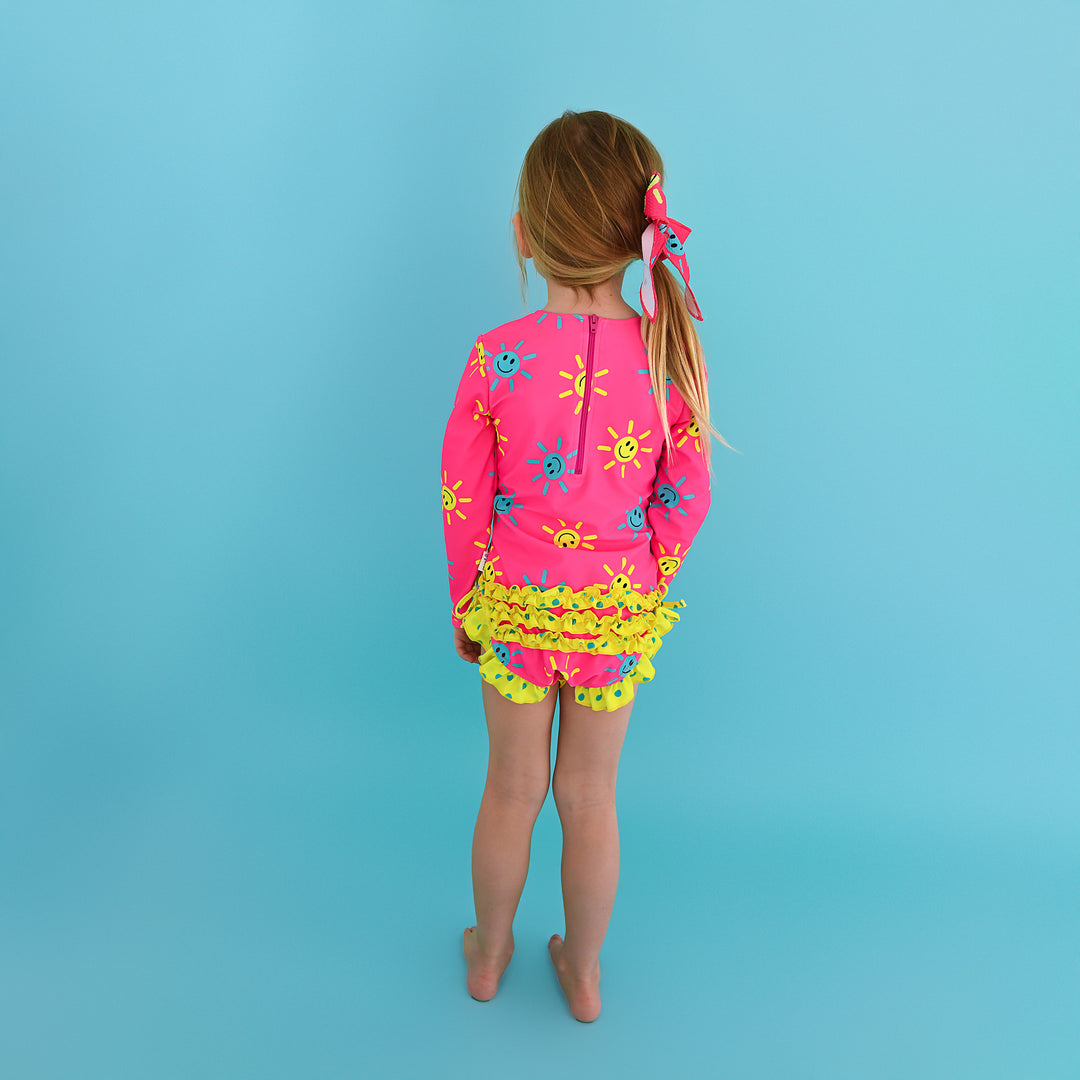 Brittany Smiley Face CLIP BOW - Gigi and Max