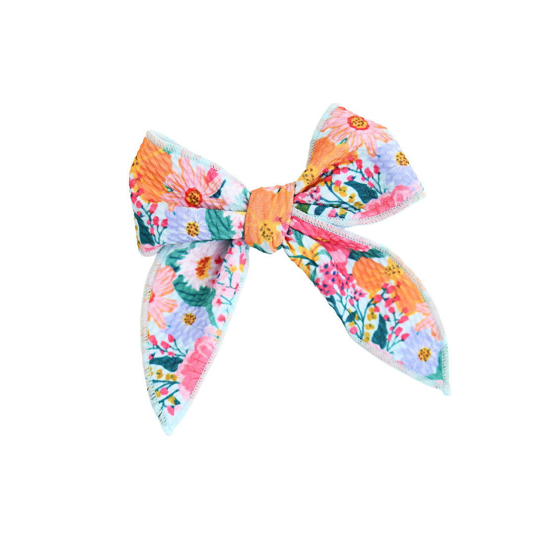 Cecelia Floral CLIP BOW - Gigi and Max