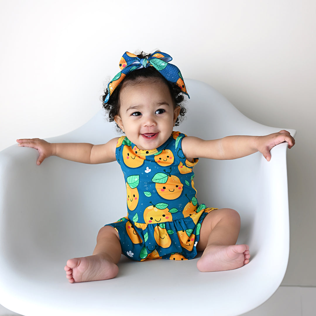 Cutie Orange CLIP BOW - Gigi and Max