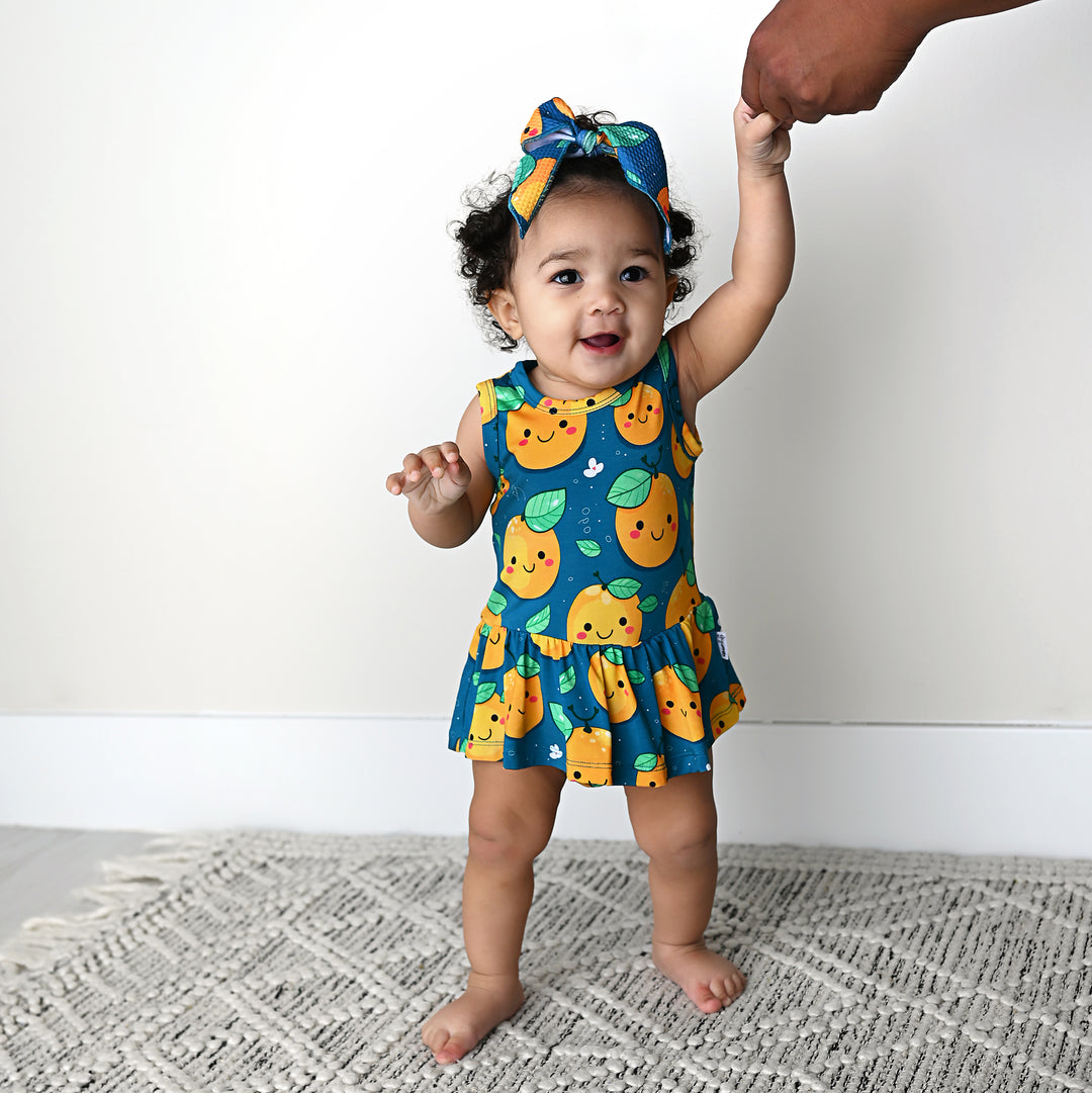 Cutie Orange CLIP BOW - Gigi and Max