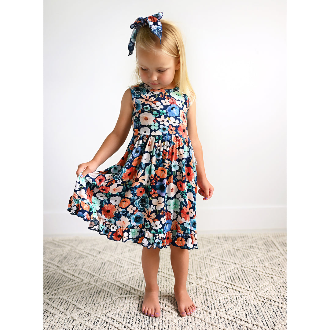 Della TANK RUFFLE TWIRL DRESS - Gigi and Max