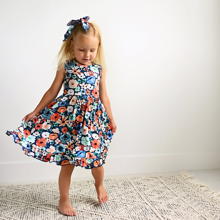 Della TANK RUFFLE TWIRL DRESS - Gigi and Max