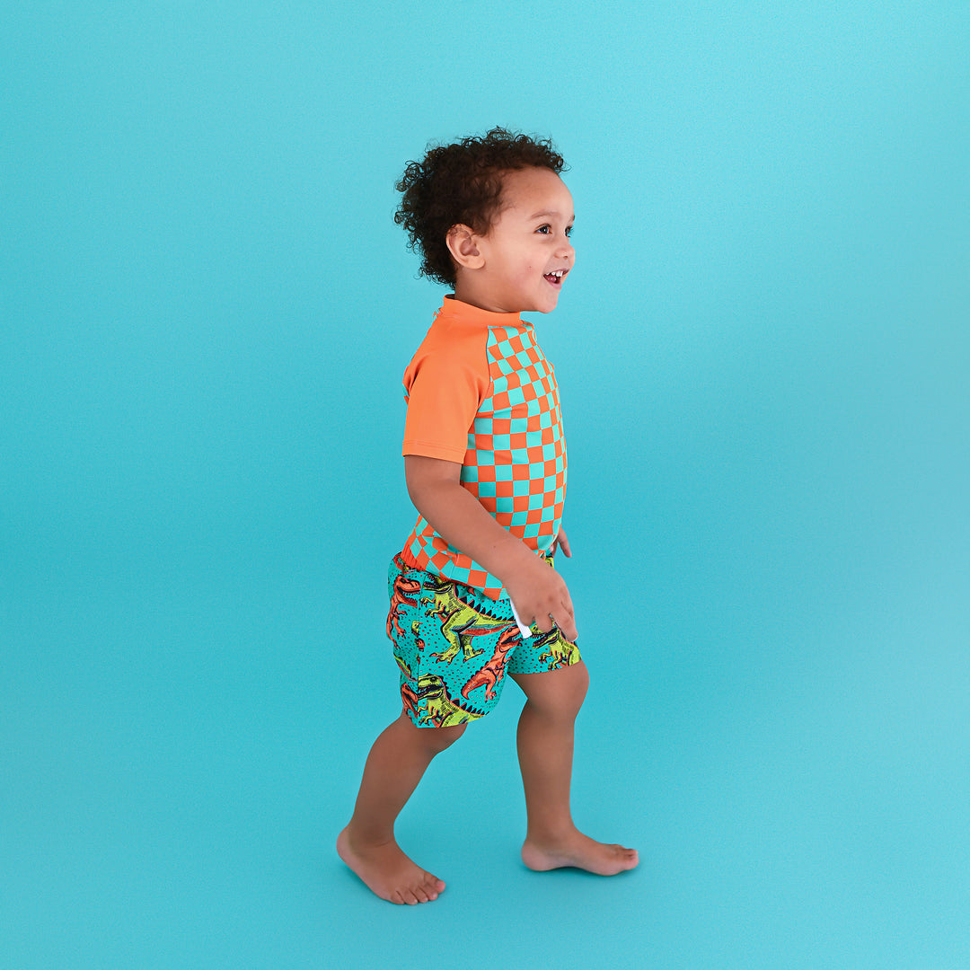 Spencer Checks SWIM SHIRT - Gigi and Max