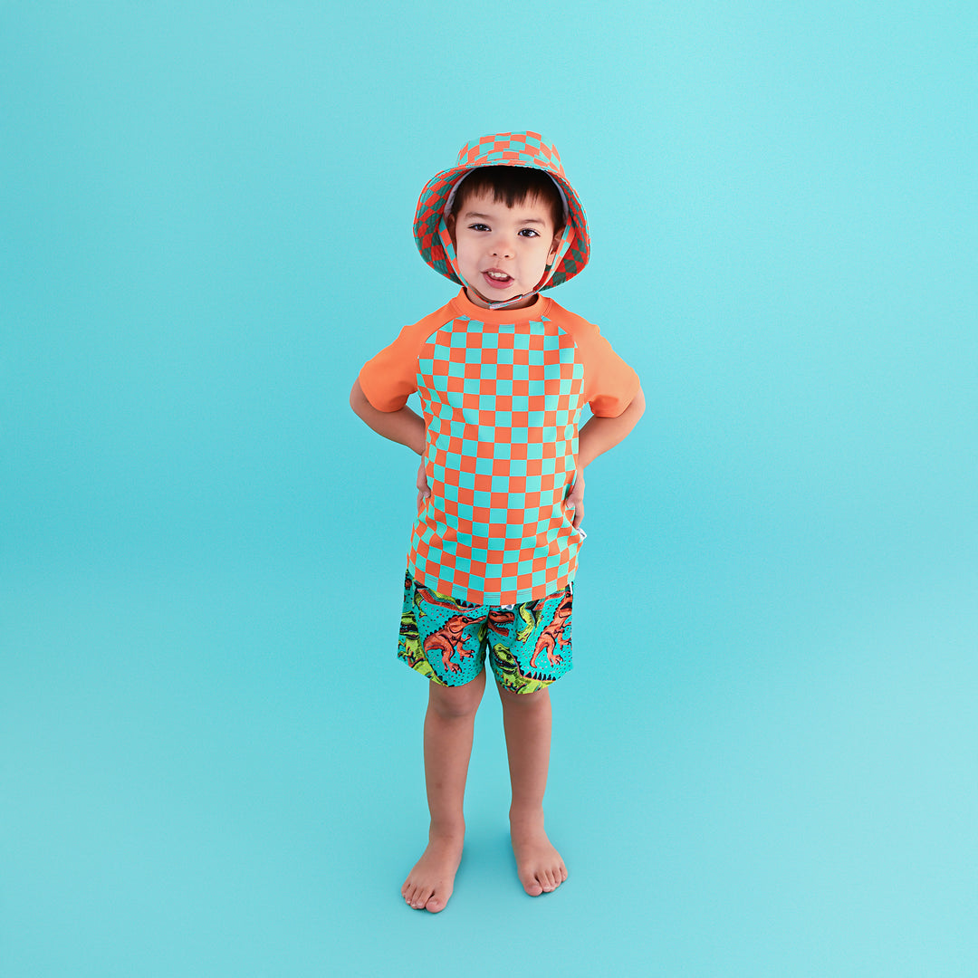 Spencer Checks SWIM SHIRT - Gigi and Max