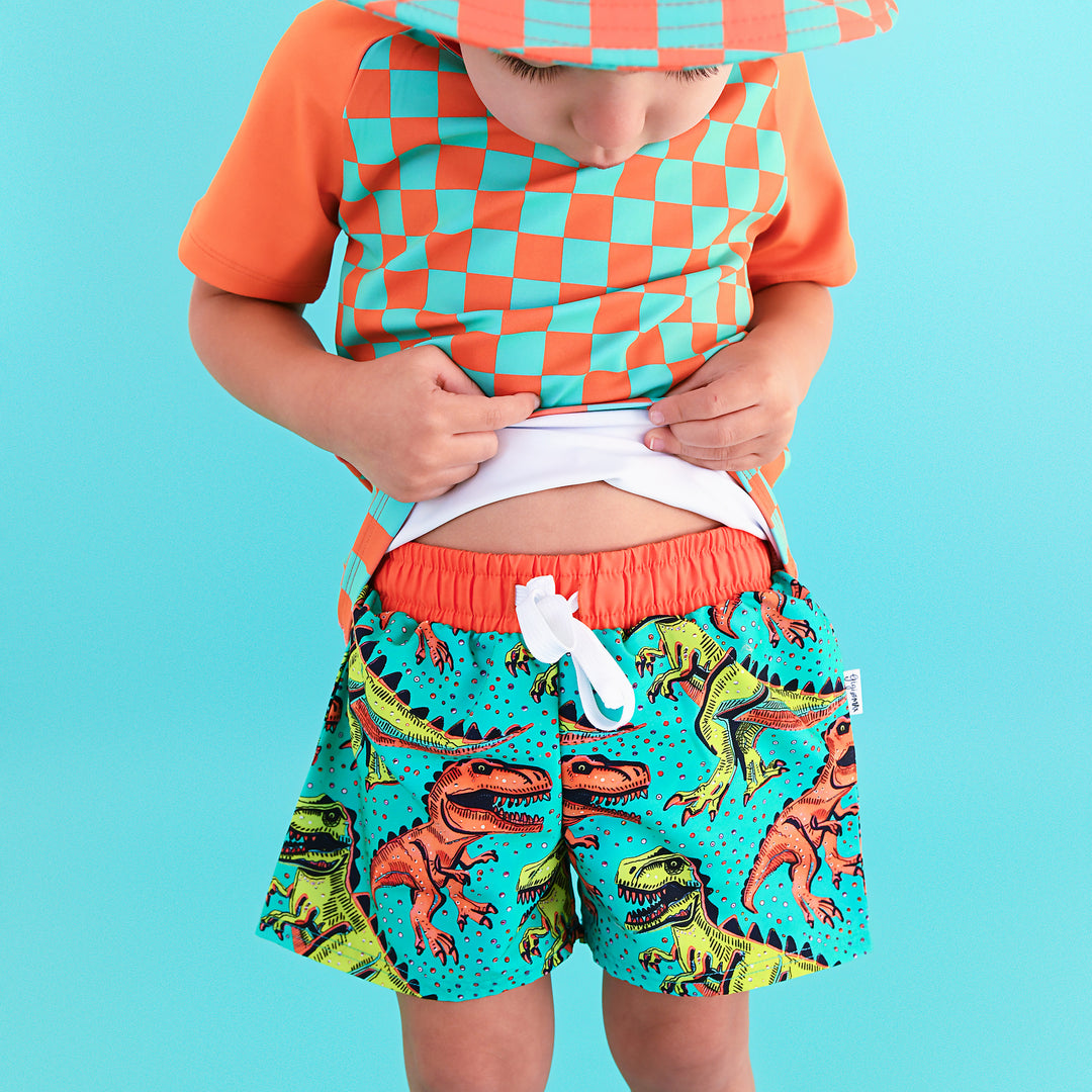 Spencer Checks SWIM SHIRT - Gigi and Max