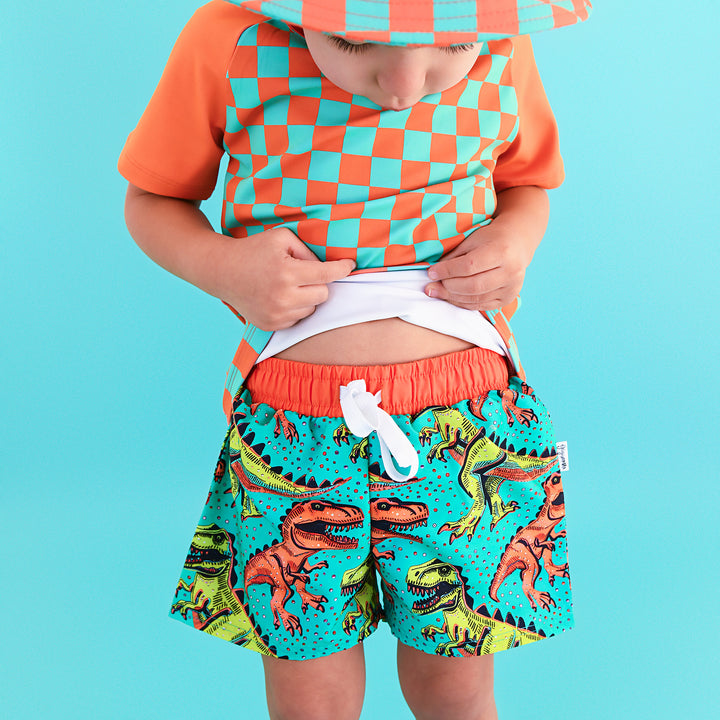 Spencer Checks SWIM SHIRT - Gigi and Max