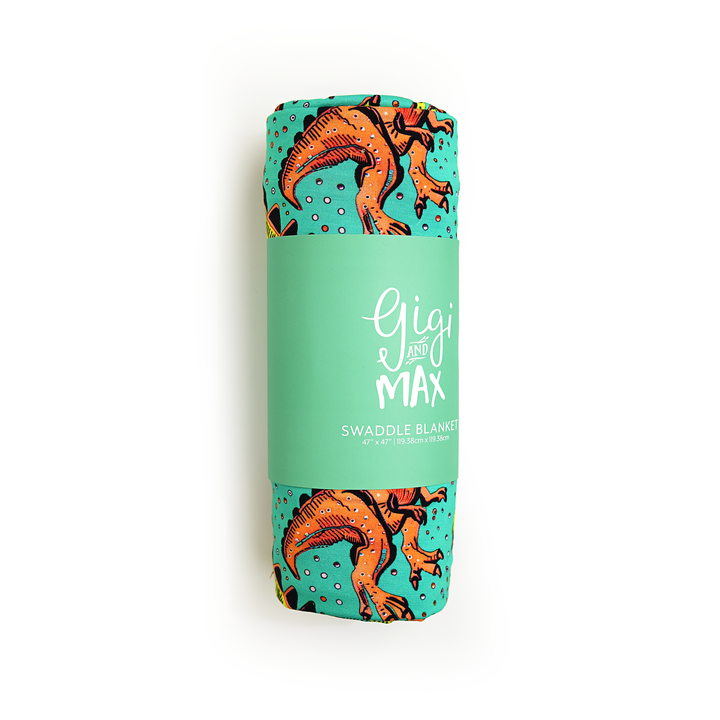 Drew Dino SWADDLE - Gigi and Max