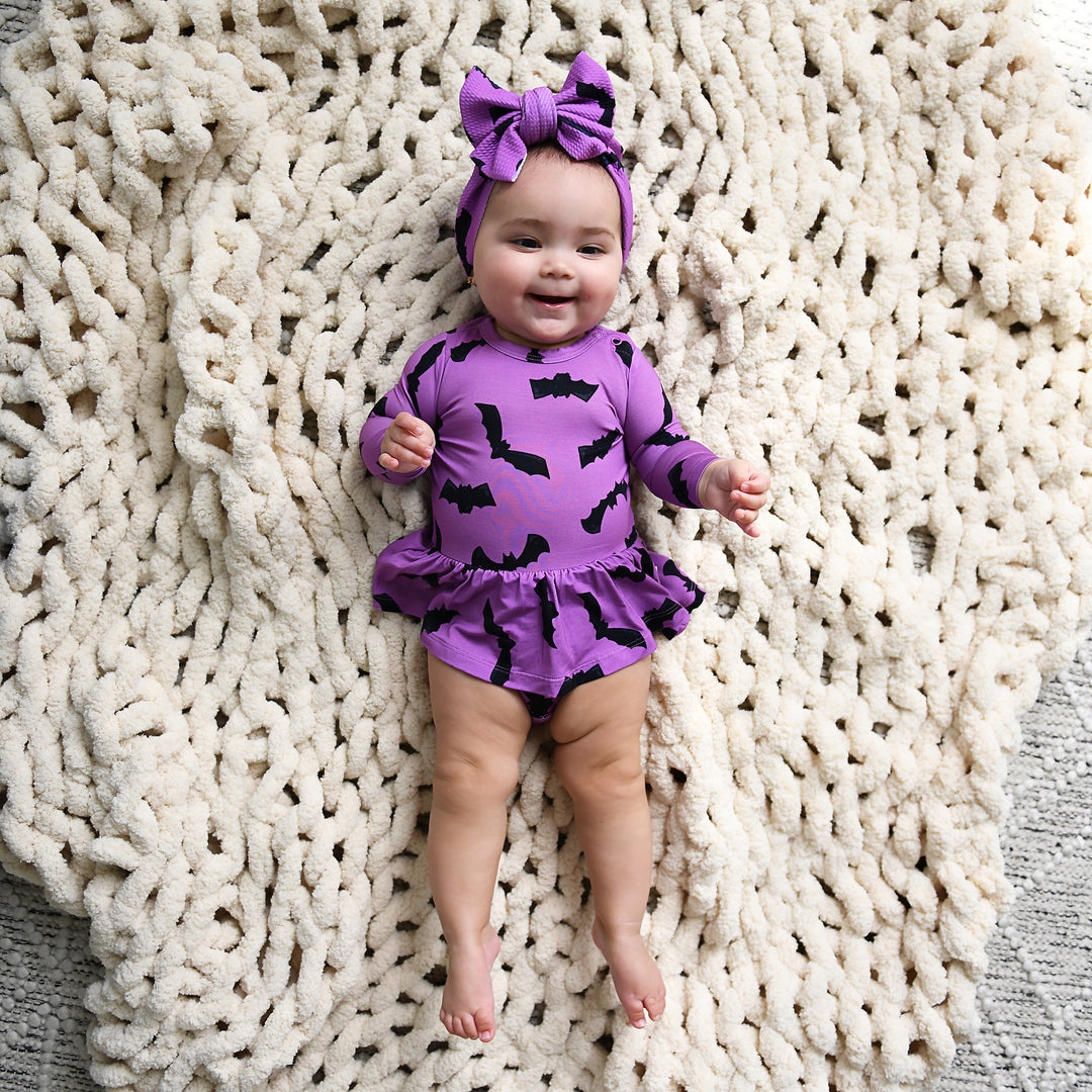 Echo Purple Bats HEADWRAP - Gigi and Max