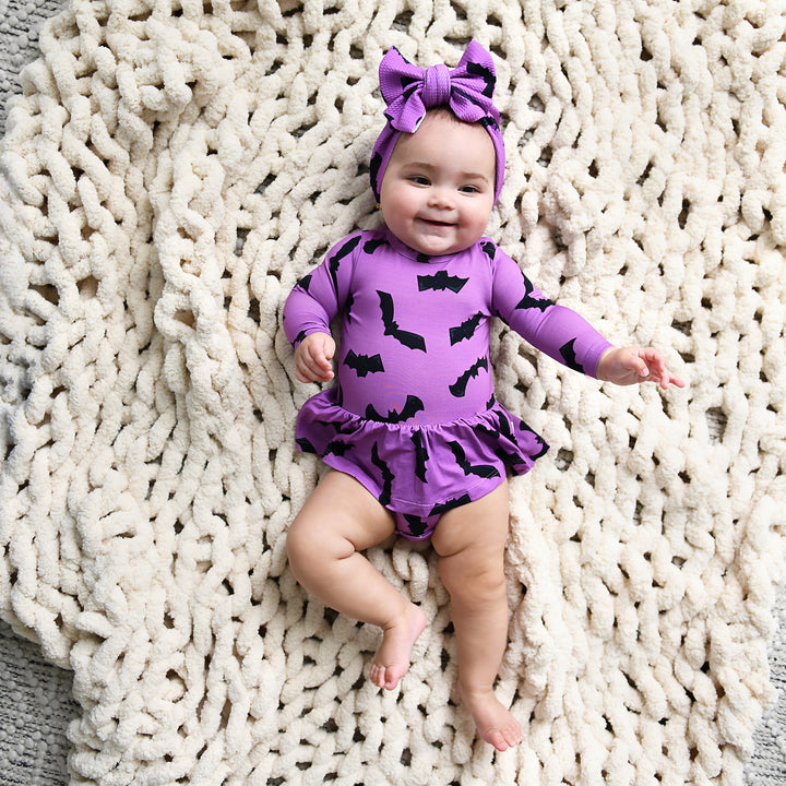 Echo Purple Bats HEADWRAP - Gigi and Max