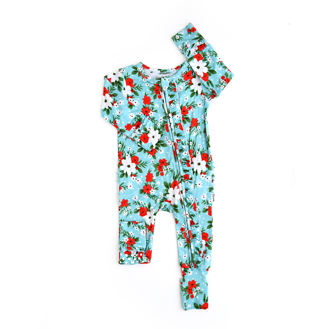 Elsa Floral RUFFLE ZIP - Gigi and Max