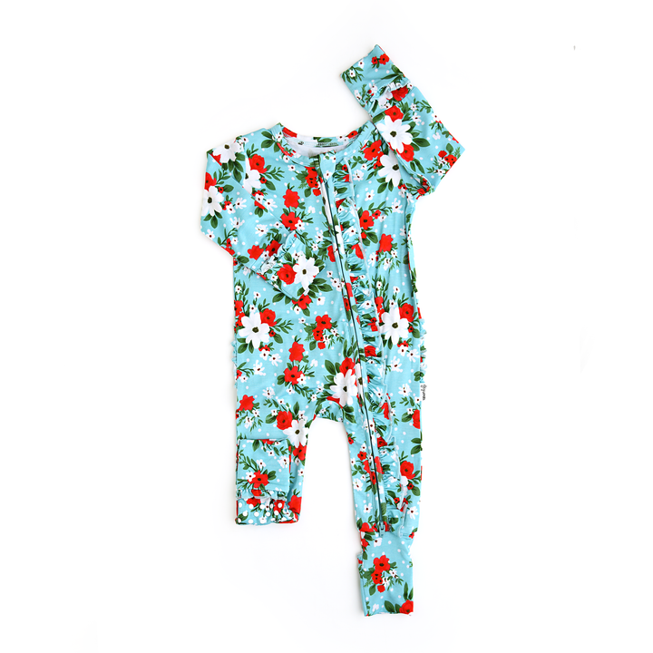 Elsa Floral RUFFLE ZIP - Gigi and Max